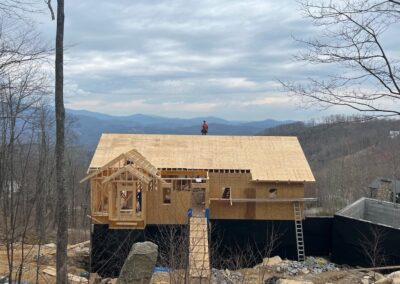 Cozy Mountainside Cottage Custom Home Banner Elk North Carolina Fine Home Builder00043