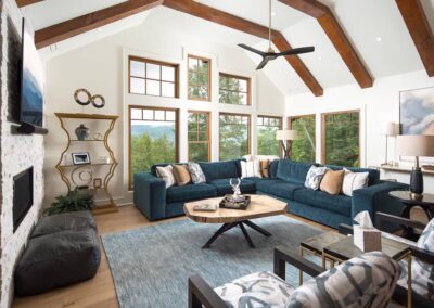 Custom Home Builder Banner Elk Great Room 00031