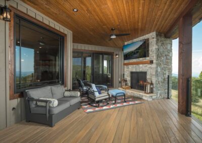 Custom Home Builder Banner Elk Outdoor Living Spaces 00074