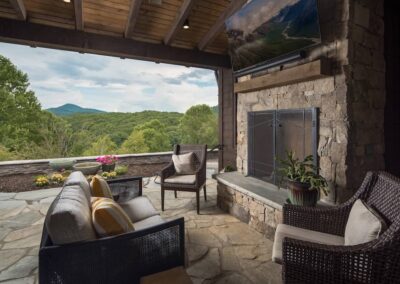 Custom Home Builder Banner Elk Outdoor Living Spaces 00079