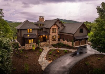 Custom Home Builder Banner Elk Sky House Exteriors 00015