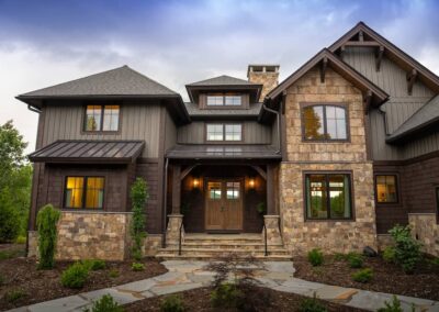 Custom Home Builder Banner Elk Sky House Exteriors 00017