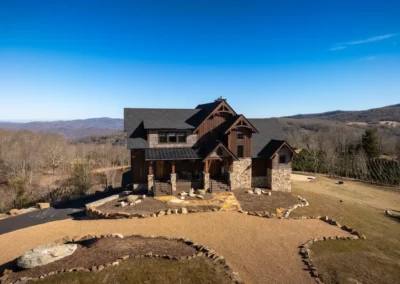 Sky House Custom Home Builder Sky Rock Trail Banner Elk NC 00110